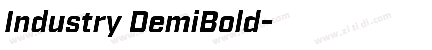 Industry DemiBold字体转换